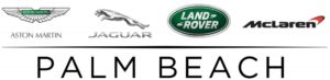 Aston Martin, Jaguar, Land Rover and McLaren logos over Palm Beach text
