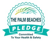 The Palm beaches Pledge comitted to your health and safety