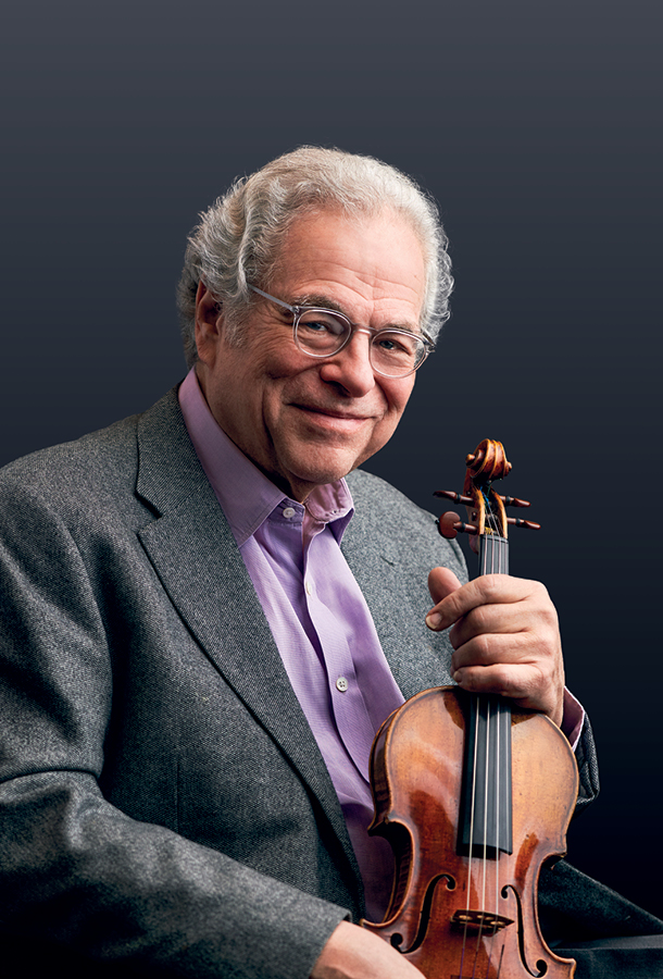 Itzhak Perlman with violin headshot