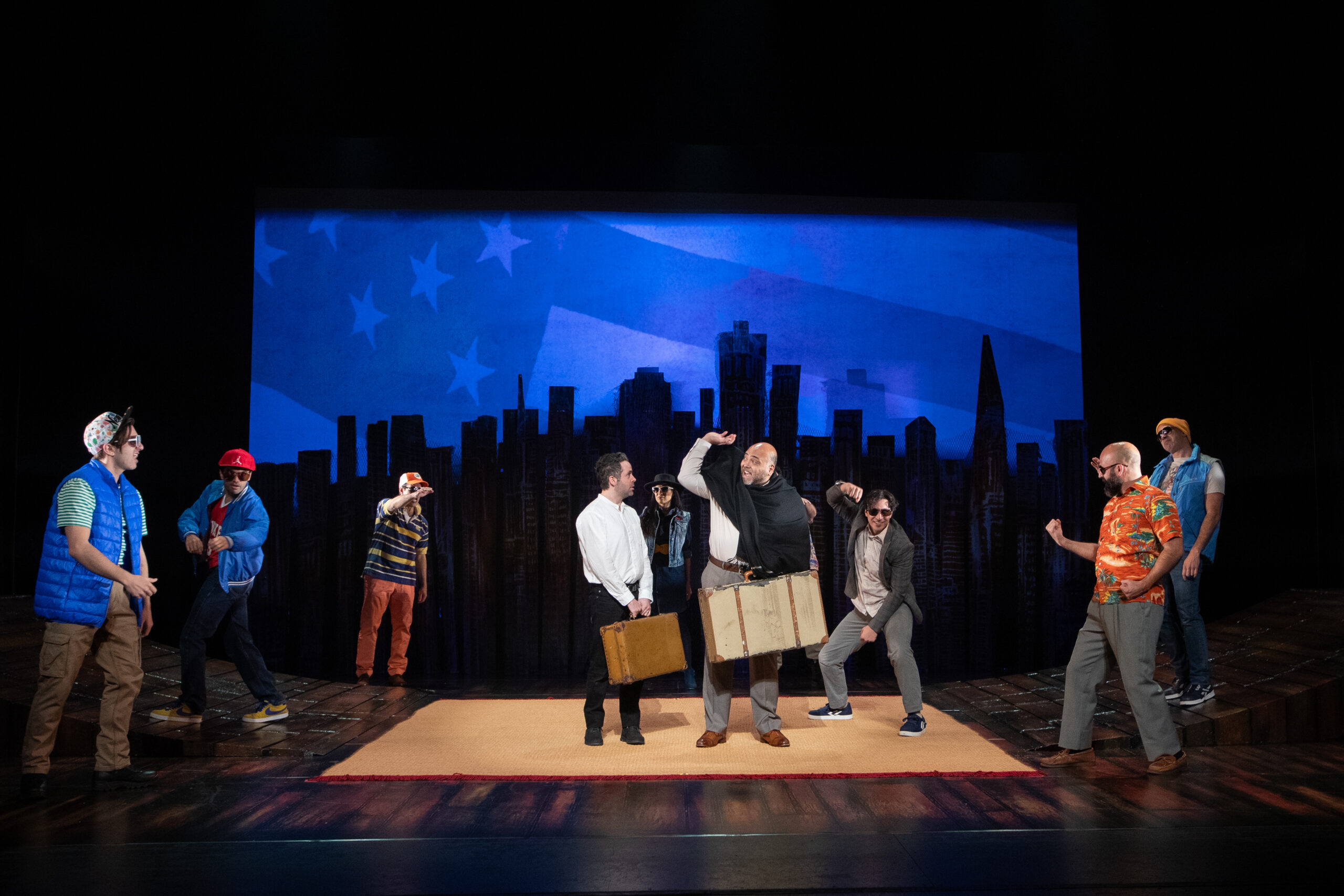 The Kite Runner National Touring Company on stage.